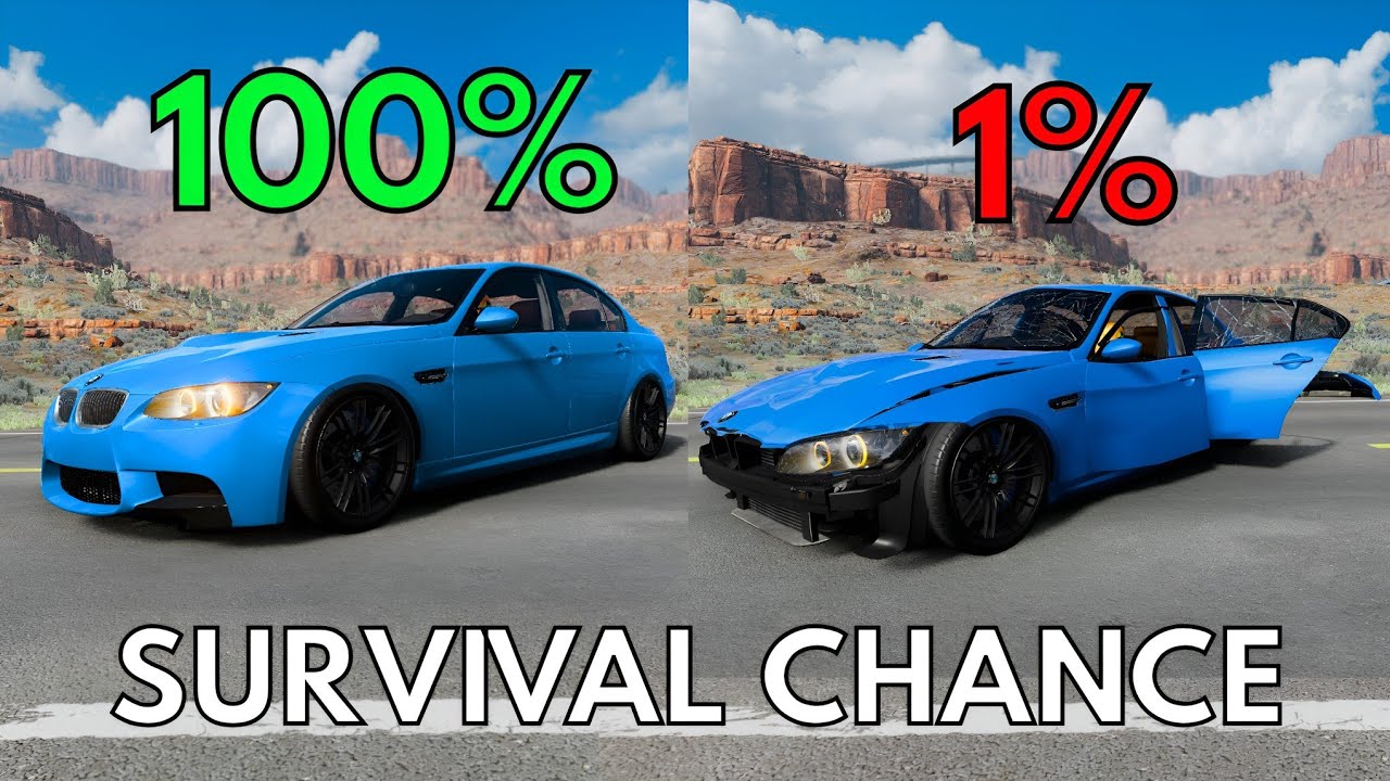 Realistic Survival Chance Crashes #3 | BeamNG.drive