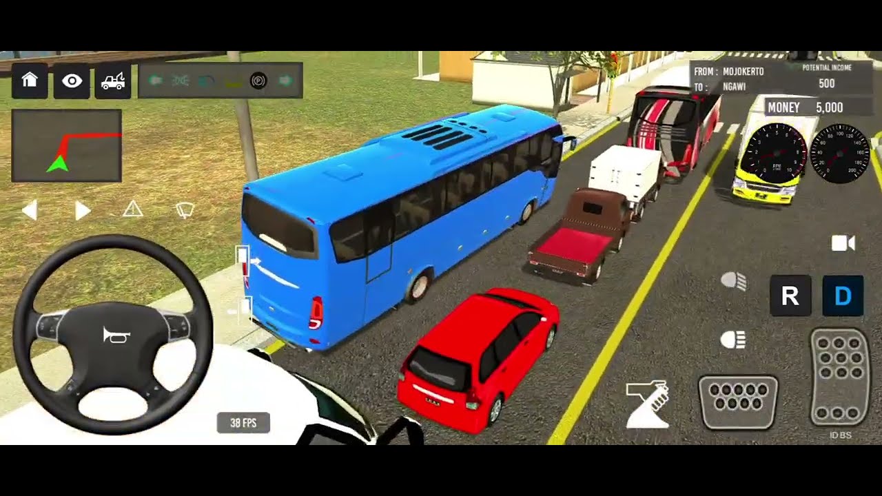 Real Bus Driving Simulator Gameplay | Passenger Pickup Mission 