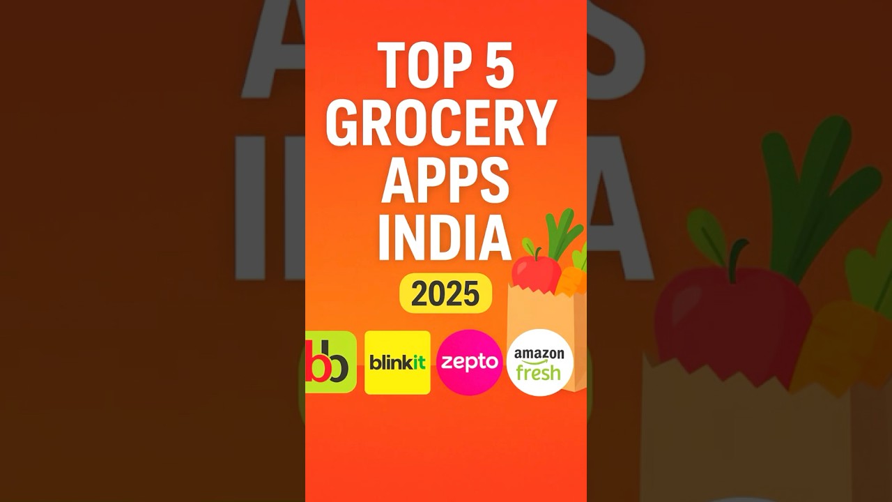 Top 5 Grocery Apps You Should Use in 2025 🛒📦 #shorts #grocery shopping #youtubeshorts