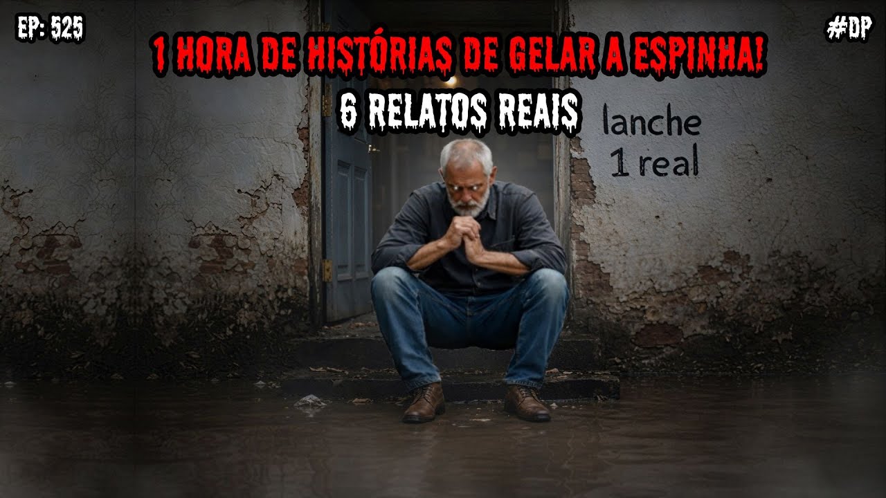 1 HORA DE TERROR - 6 RELATOS REAIS | EP.525 #dp