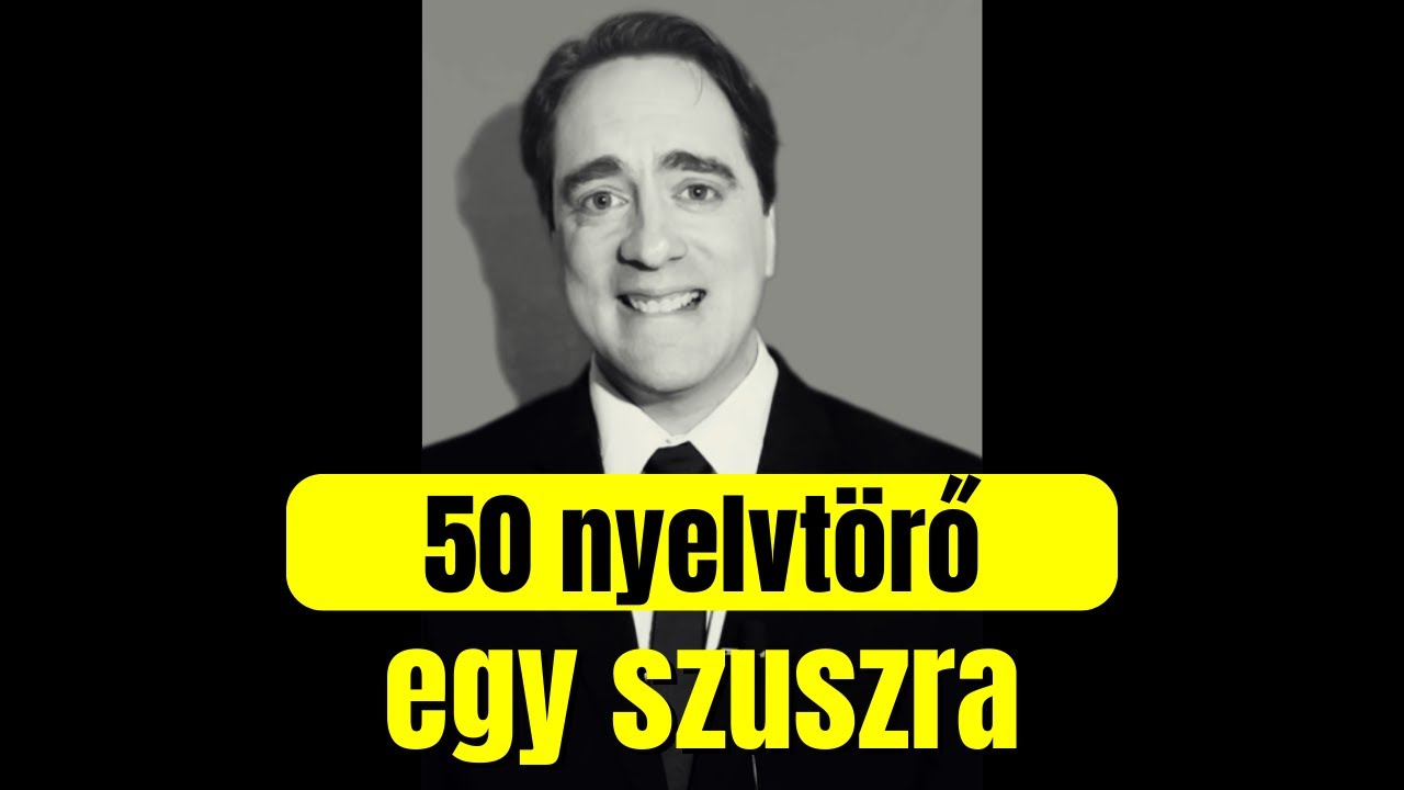 50 nyelvtörő egy szuszra – színészi kihívás | Sövegjártó Áron | VERSmindenÁRON