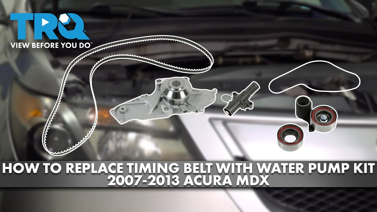 How to Replace Timing Belt Kit with Water Pump 2007-2013 Acura MDX