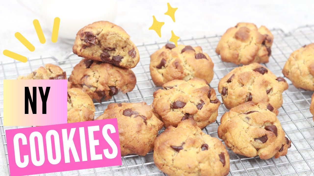 COMO HACER GALLETAS CHISPA DE CHOCOLATE🍪/NY COOKIES 🍪