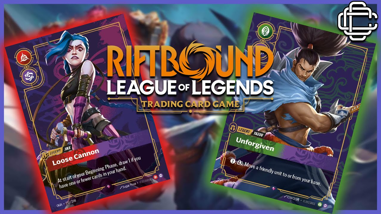 Jinx vs Yasuo! | Riftbound TCG Trial Deck Gameplay! |  #riftbound #leagueoflegends #tcg