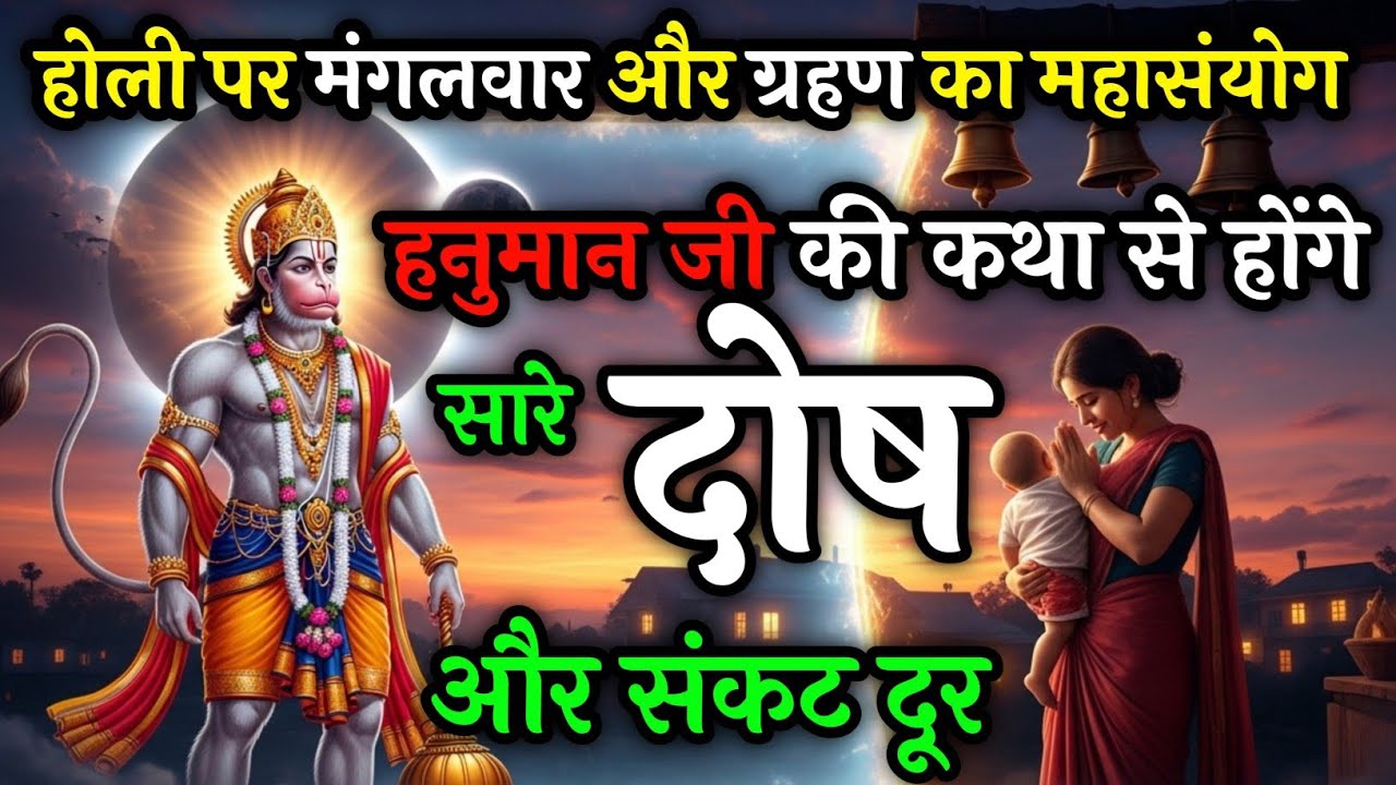 होली के दिन मंगलवार और ग्रहण का महासंयोग – हनुमान जी की कथा से सभी दोष और संकट होंगे दूर 