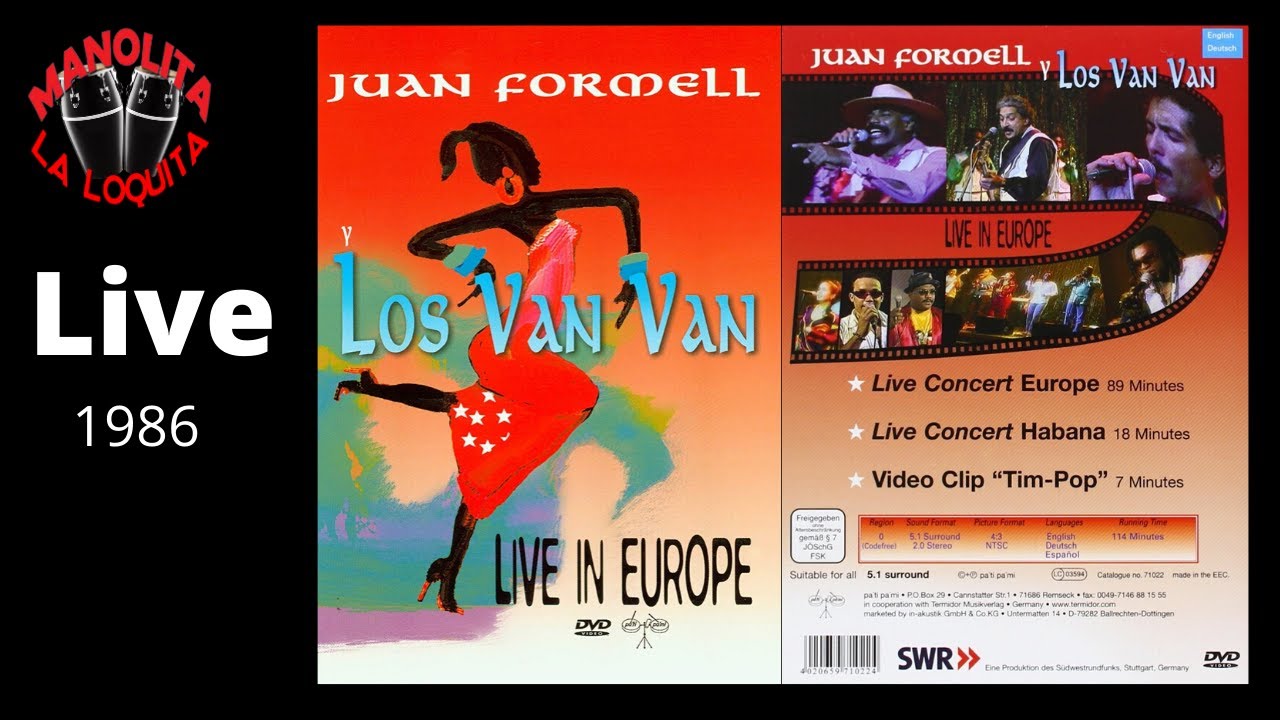 Juan Formell y Los Van Van live in Europe. Año 1986