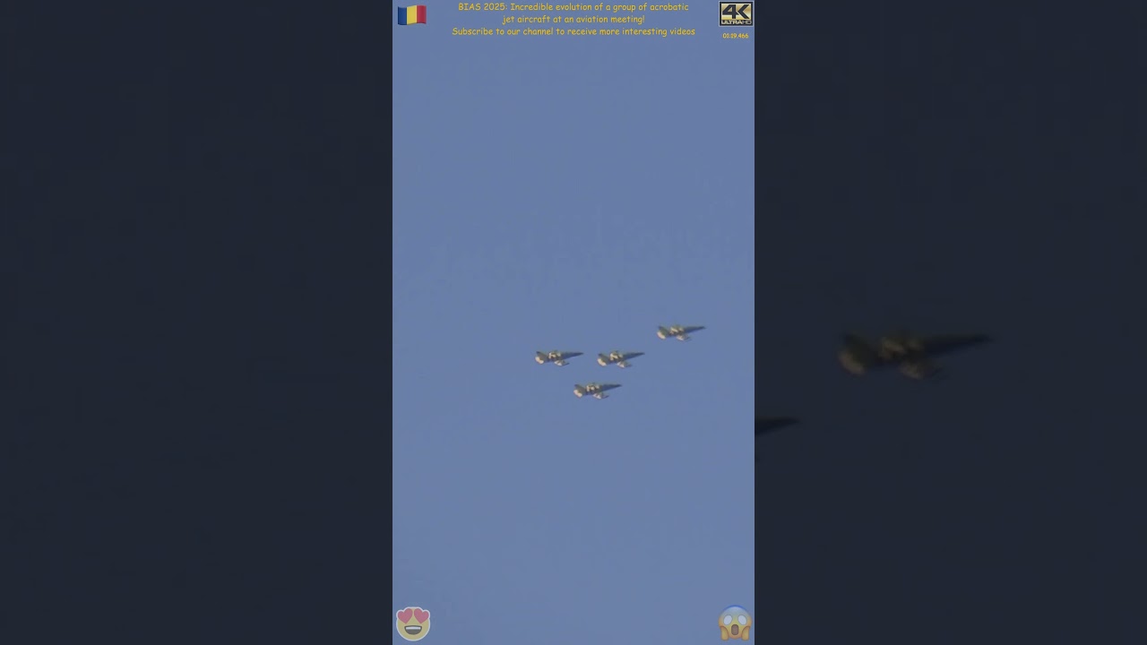 BIAS 2025: Incredible evolution of a group of acrobatic jet aircraft at an aviation meeting!