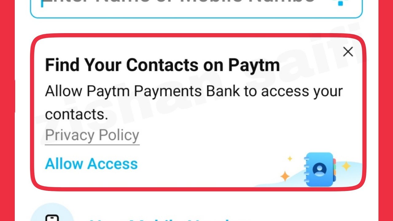 Paytm Not Showing & Fix Find Your Contacts On Paytm Allow Paytm payments Bank access your contacts