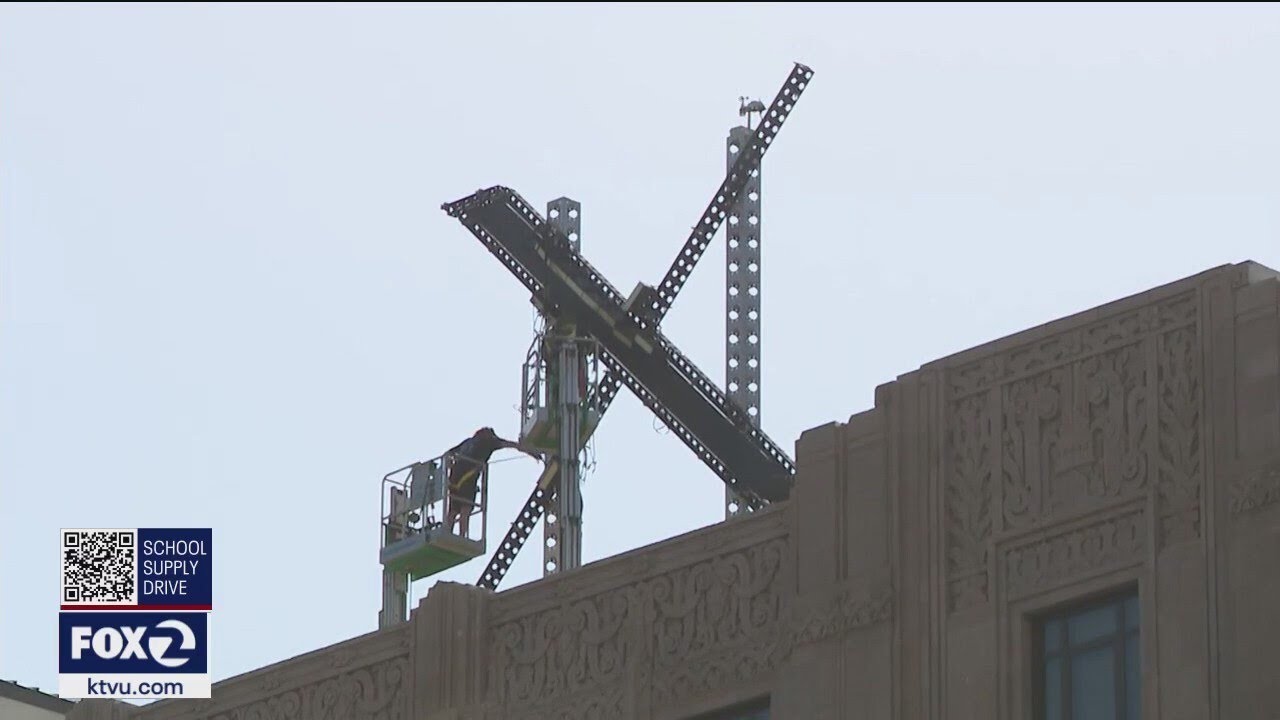 X sign removed from Twitter's San Francisco headquarters