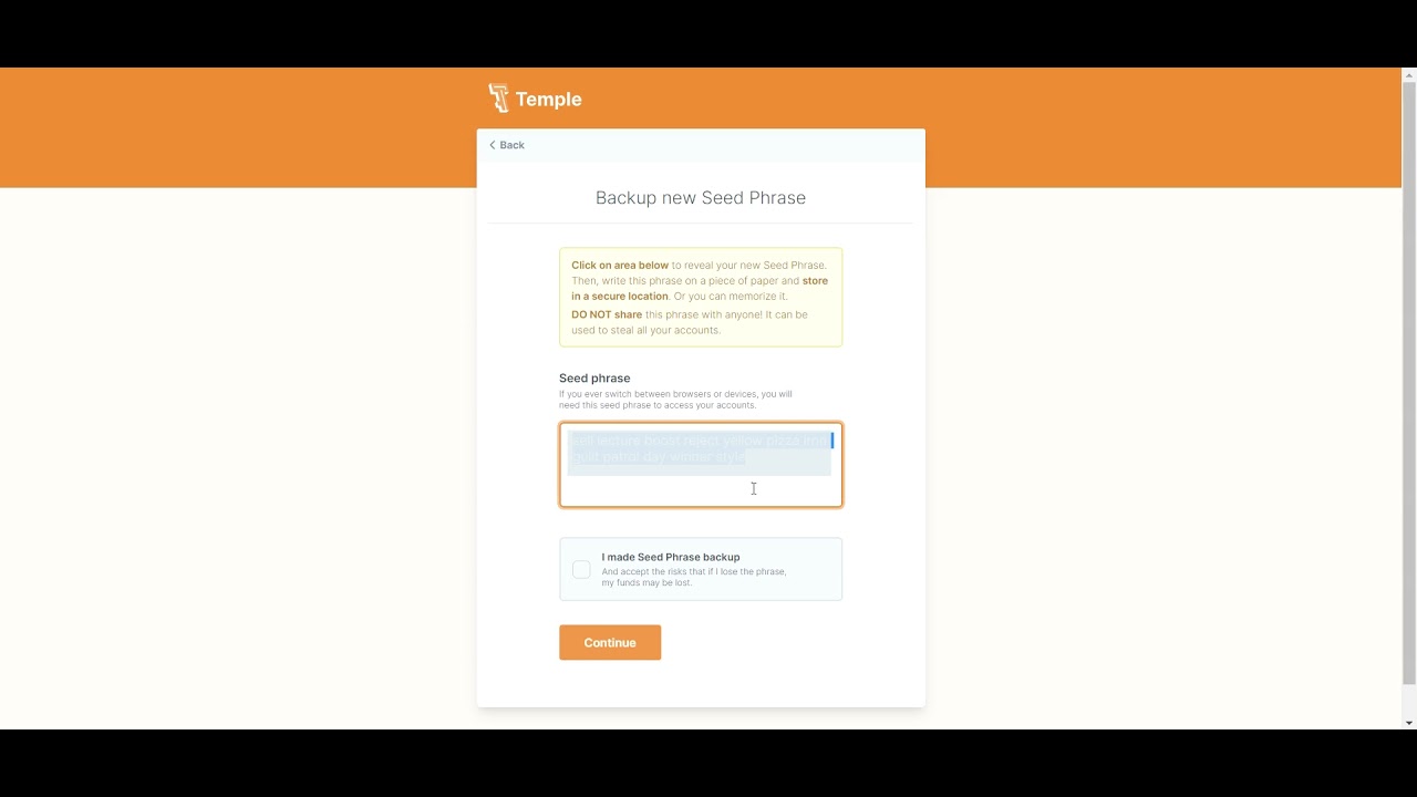 akaSwap - How to install wallet (Temple Wallet)