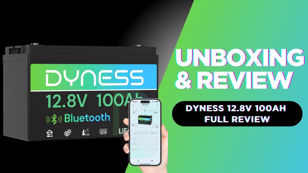 Обзор аккумулятора Dyness 12.8V 100Ah LiFePO4 &ndash; тест с использованием технологии Bluetooth Smart.