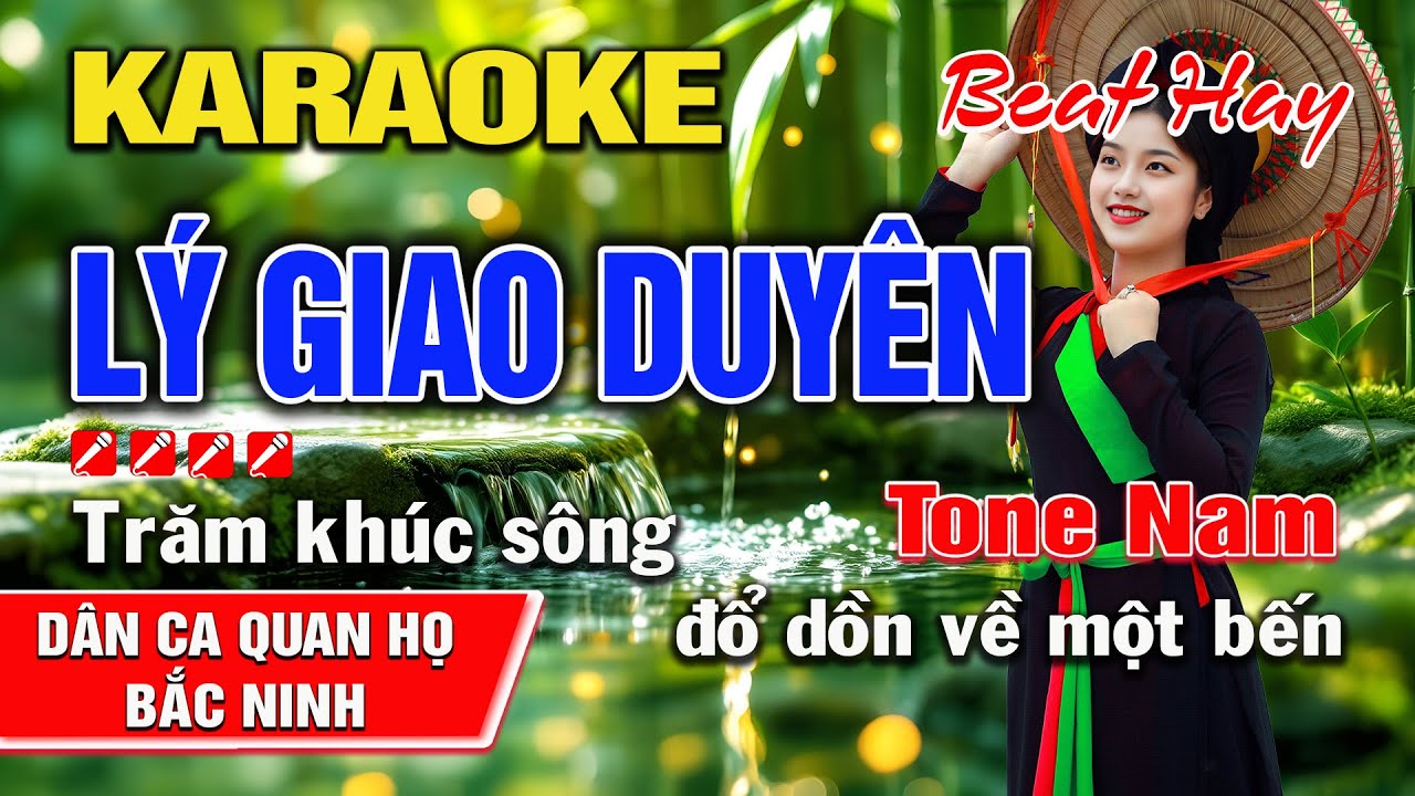 Lý Giao Duyên Karaoke Nhạc Sống Tone Nam I Karaoke Kinh Bắc