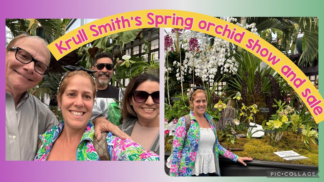 Spectacular orchid, spring show at Krull Smith April2025! Shopping and learning Part 1!