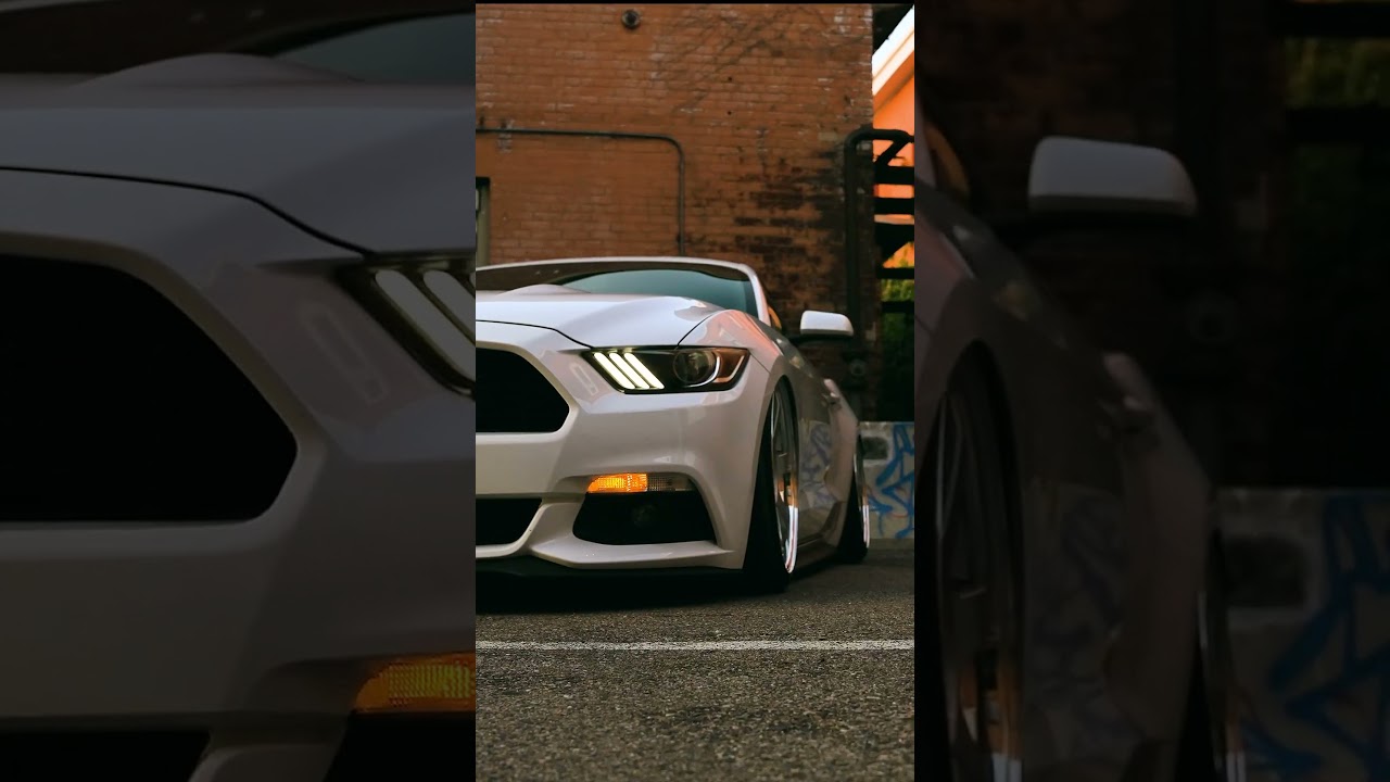 Bagged S550 Mustang on Super Low Air Suspension #Mustang #bagged #superlow