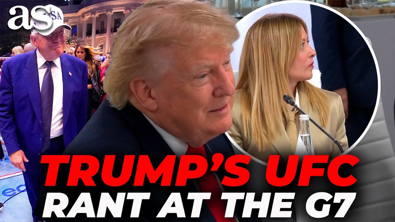 TRUMP&rsquo;s UFC RANT at the G7  | Meloni's FACIAL EXPRESSIONS steal the spotlight