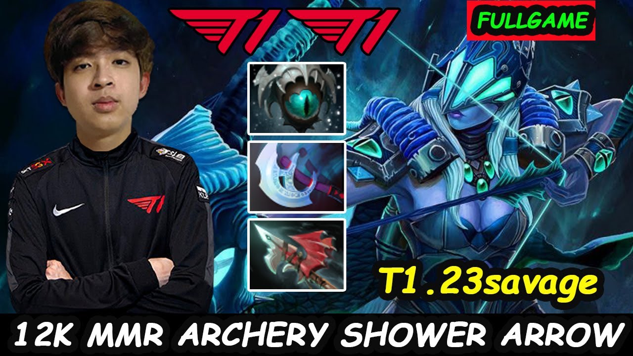 T1 23savage Drow Ranger 12K MMR NON STOP RIGHT CLICK Dota 2 Perspective Fullgame
