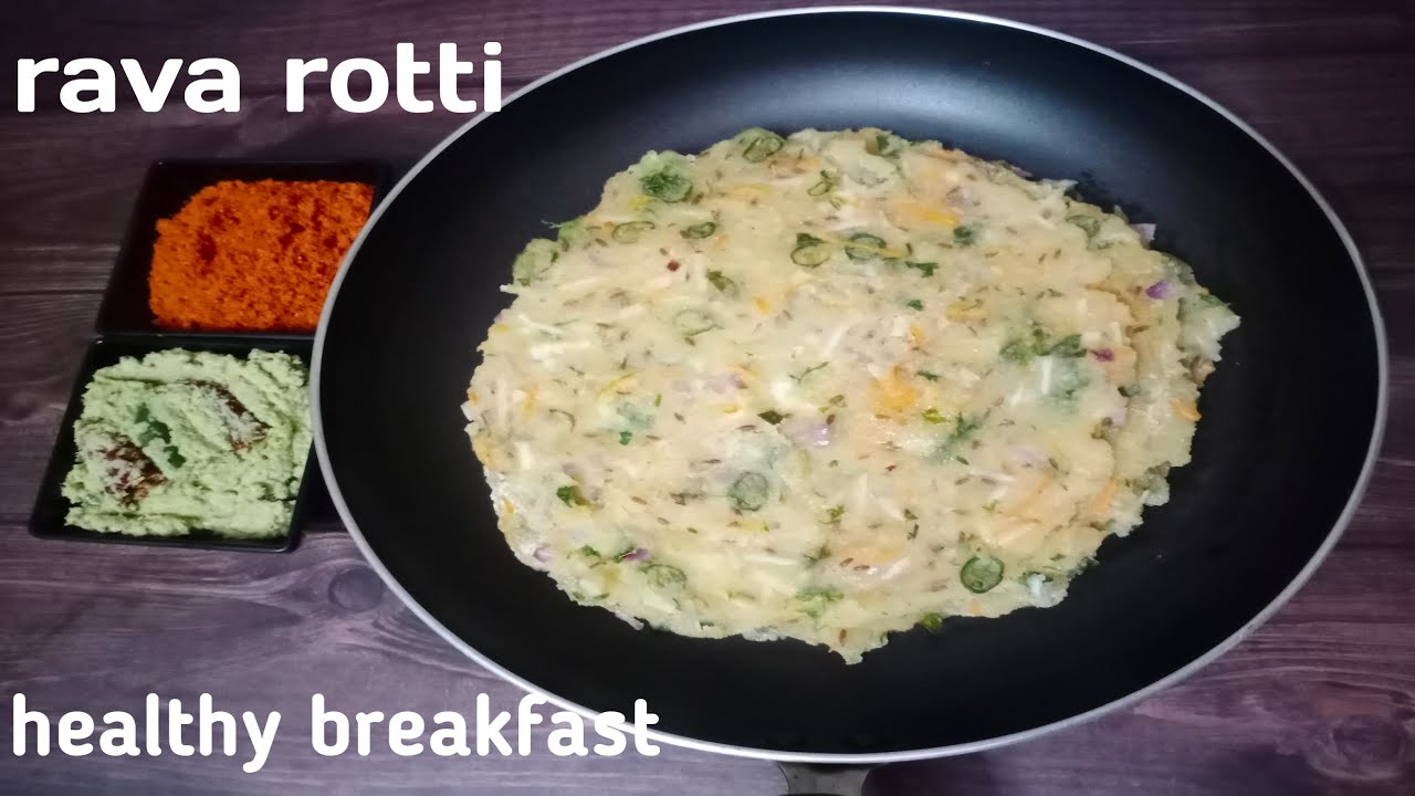 Traditional handmade rava  rotti ~ easy & healthy breakfast recipe | crispy sajjige rotti