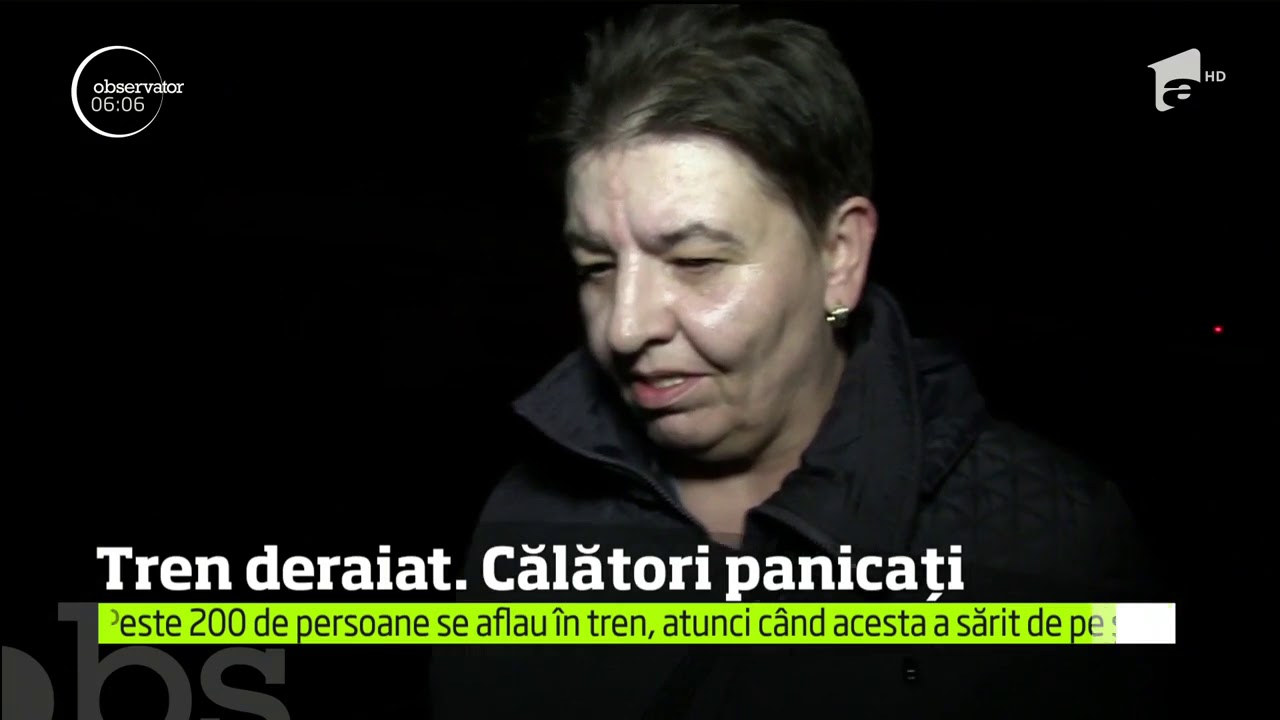 Panică în mijlocul nopţii, la o jumătate de kilometru de Gara din Dej, după ce un tren Inter Re