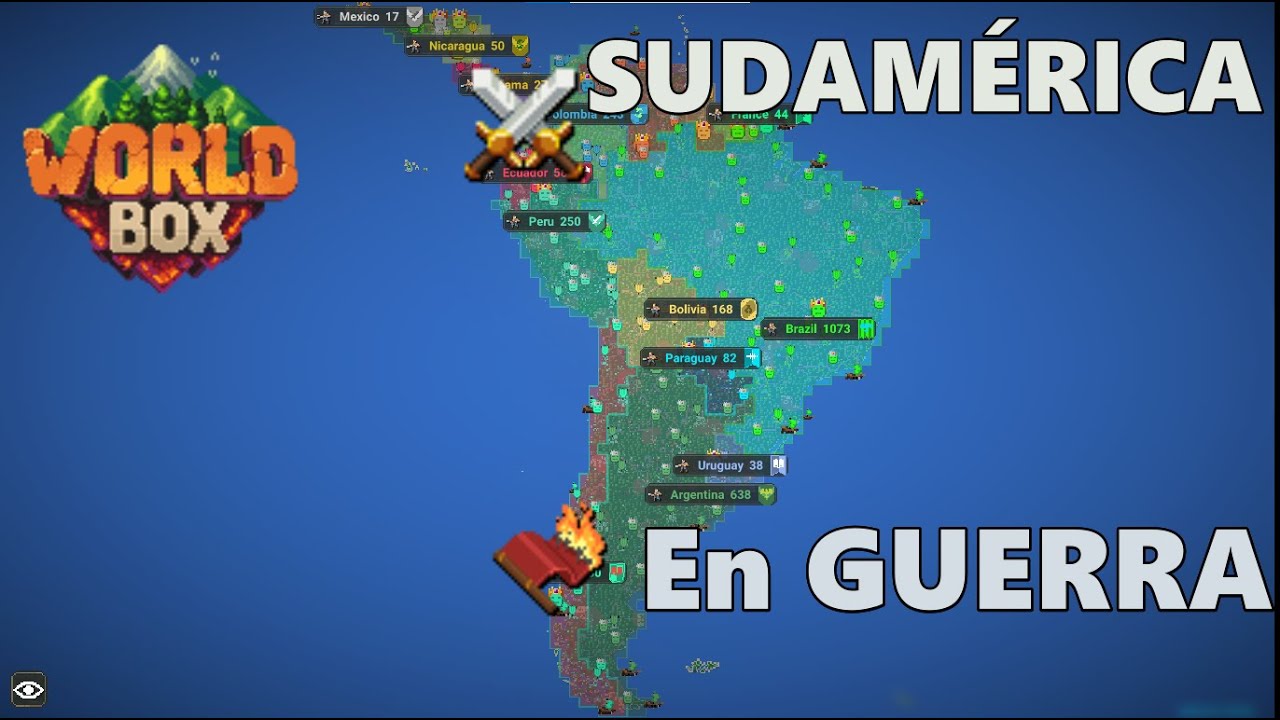 Sudam&eacute;rica En Guerra|| WorldBox Gameplay.