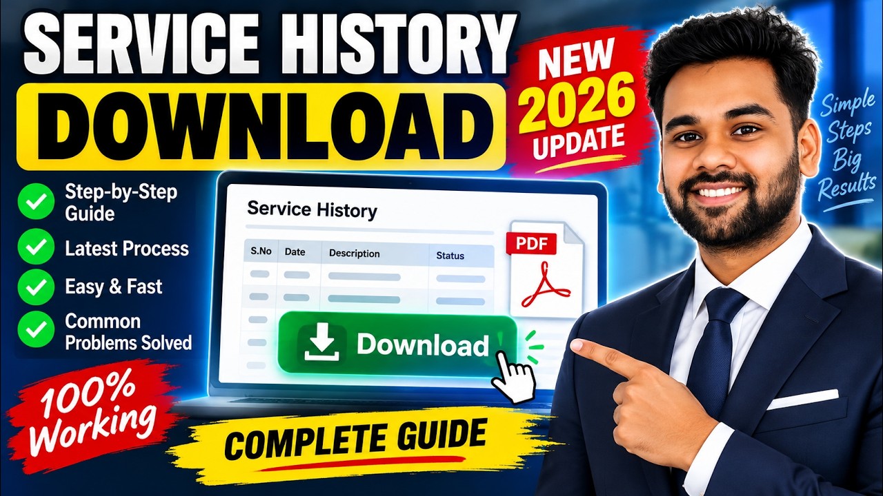 Service History Download 2026 🔥 | NEW Updated Process | Step-by-Step Guide