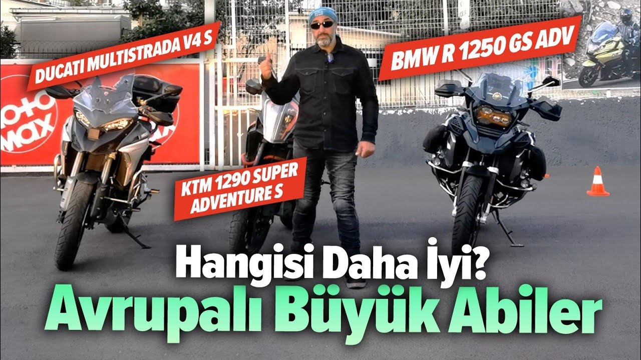 Avrupalı Büyük Endurolar | Ducati Multistrada V4S, KTM 1290 Super Adventure S ve BMW R 1250 GS Adv