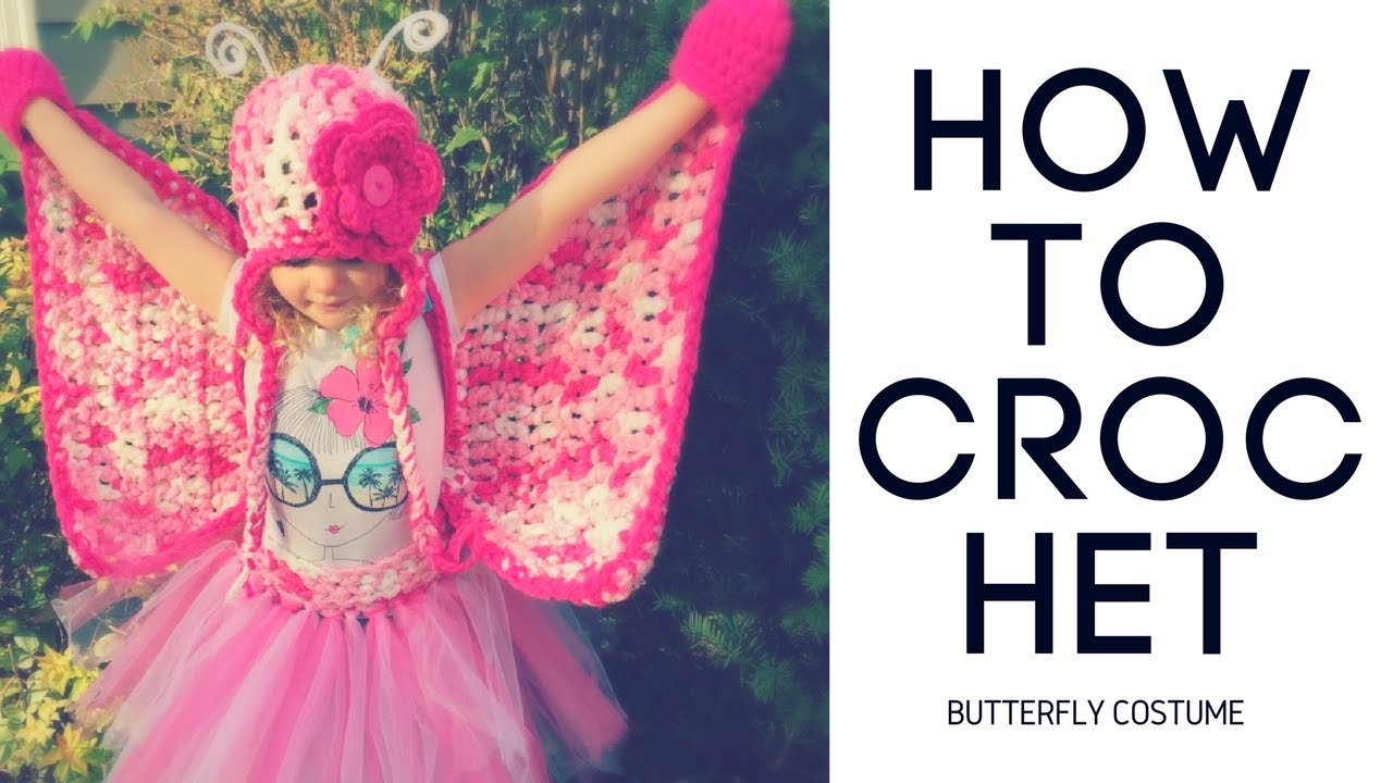 How to Crochet Butterfly Wings Costume