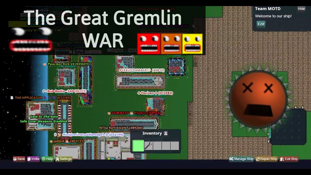 The Great Gremlin WAR (UPDATE DAY) -Drednot.IO