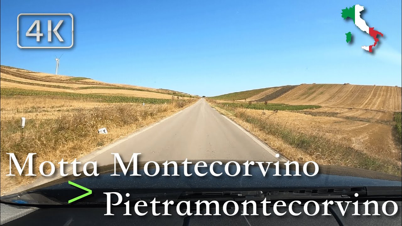 Scenic Drive (Puglia), Italy [Motta Pontecorvino ⩾ Pietramontecorvino] August ⛅