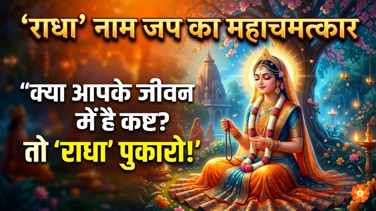 श्री राधा नाम जप | Radha Radha Chanting | राधा नाम धुन | Peaceful Bhajan