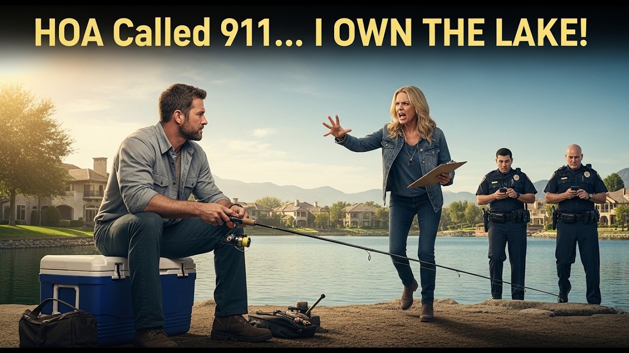 “She Called the Police on Me… Then I Showed Her Who Really Owned the Lake!”