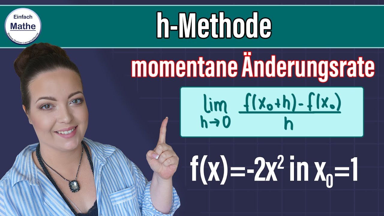 Momentane Änderungsrate mit der h-Methode bestimmen