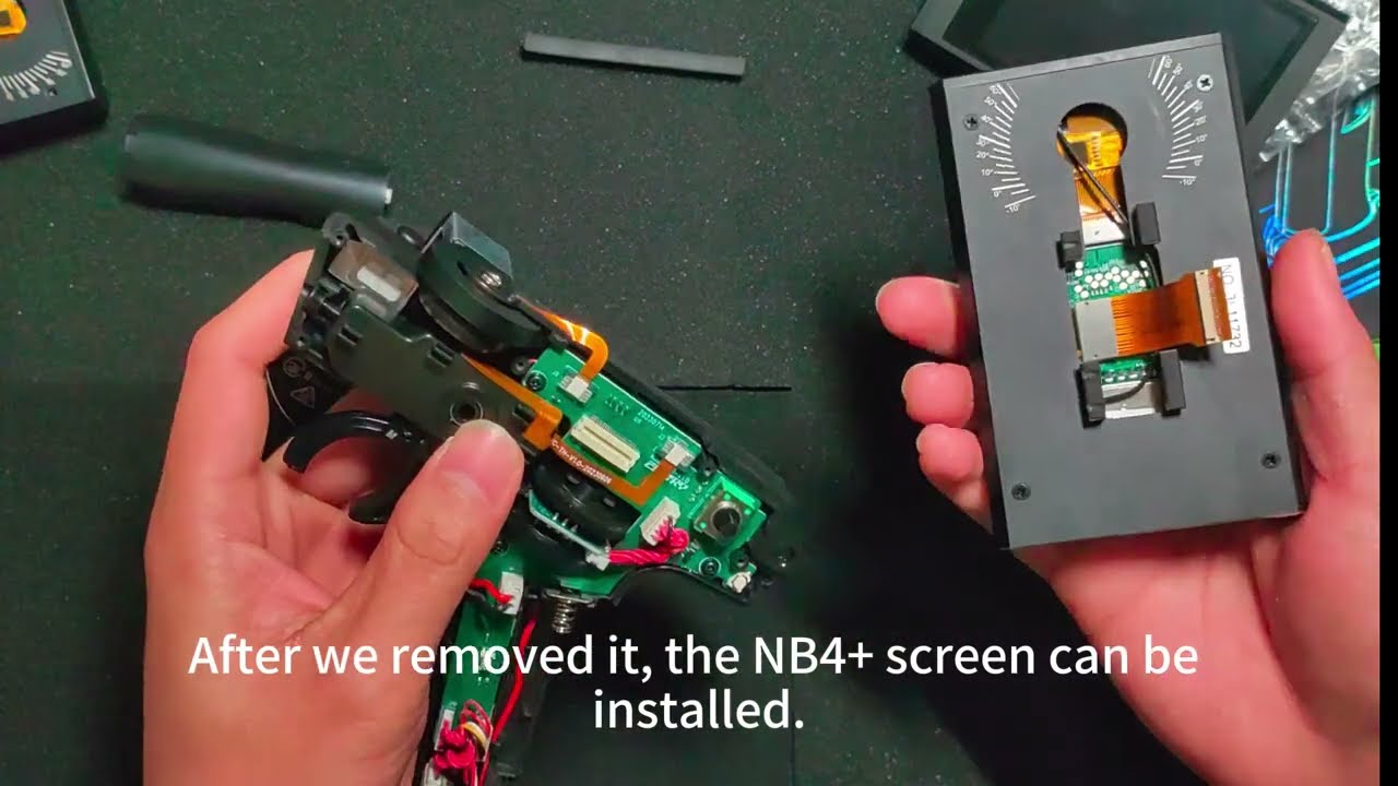 Flysky Noble NB4 NB4 plus NB4+ high-brightness display upgrade guide