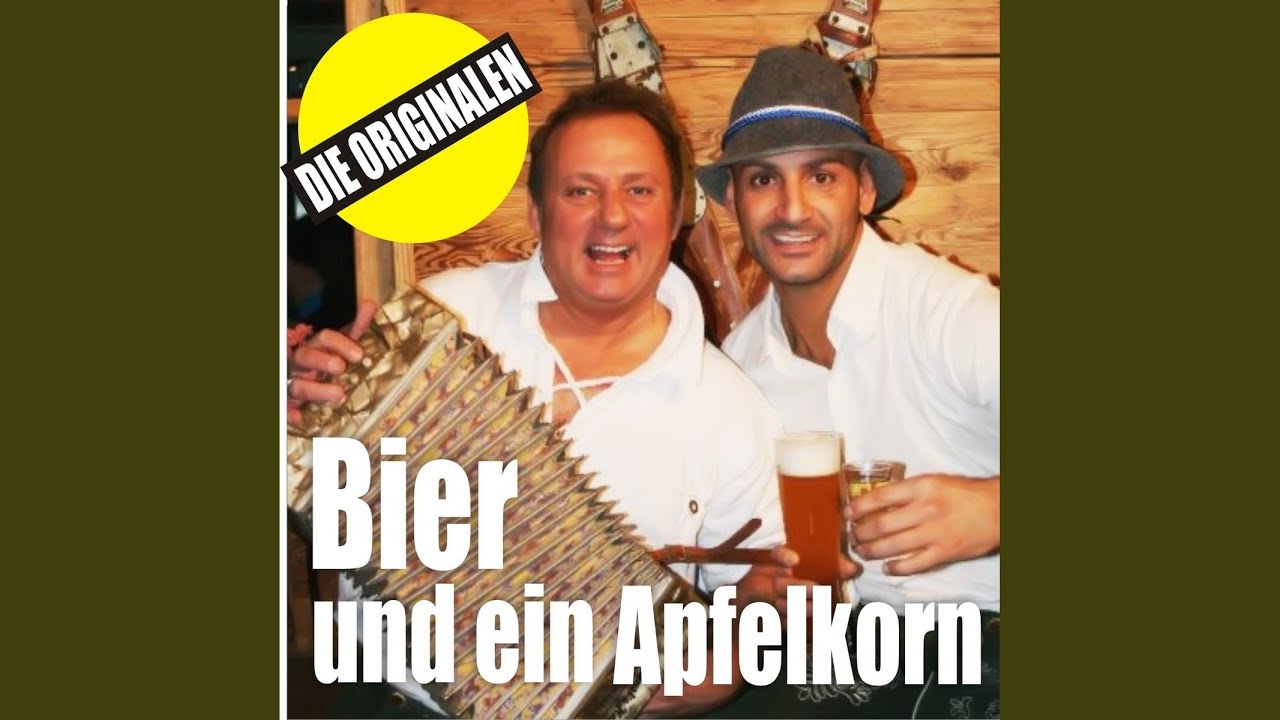 Bier und ein Apfelkorn