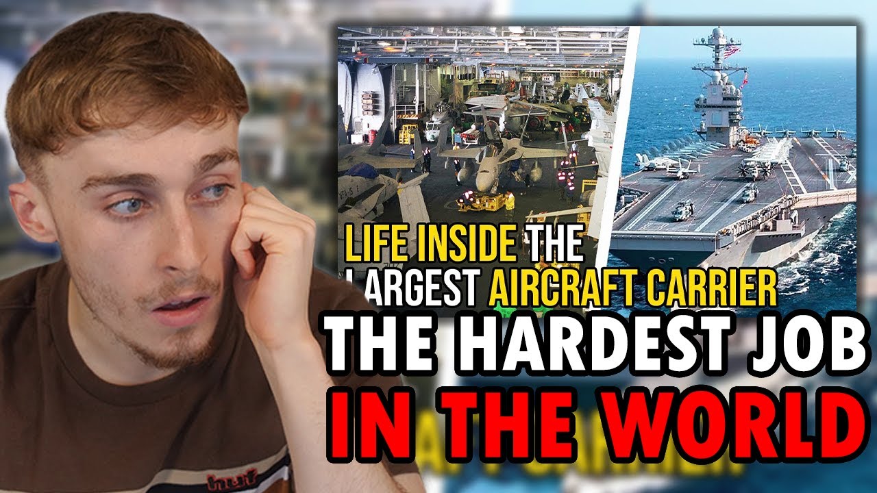 Brit Reacting to Life Inside World’s Largest 13 Billion $ Aircraft Carrier in Middle of the Ocean