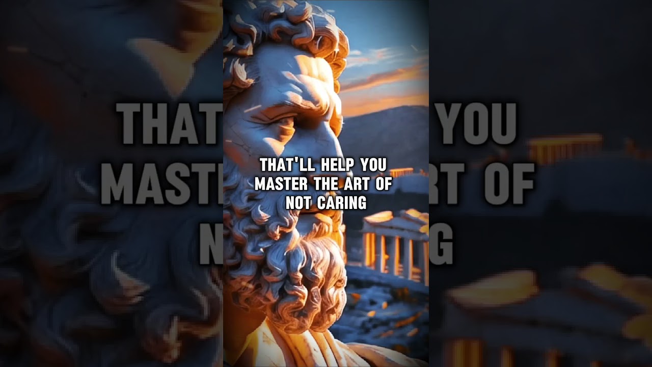 7 Stoic principles to MASTER THE ART OF NOT CARING AND LETTING GO | StoicHub