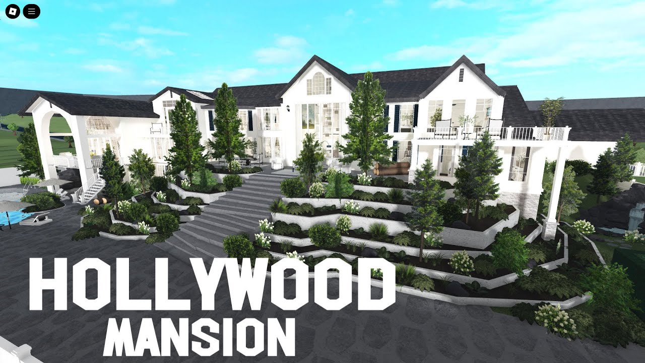 Hollywood Mansion Bloxburg Speedbuild #Trending #Bloxburg #Roblox