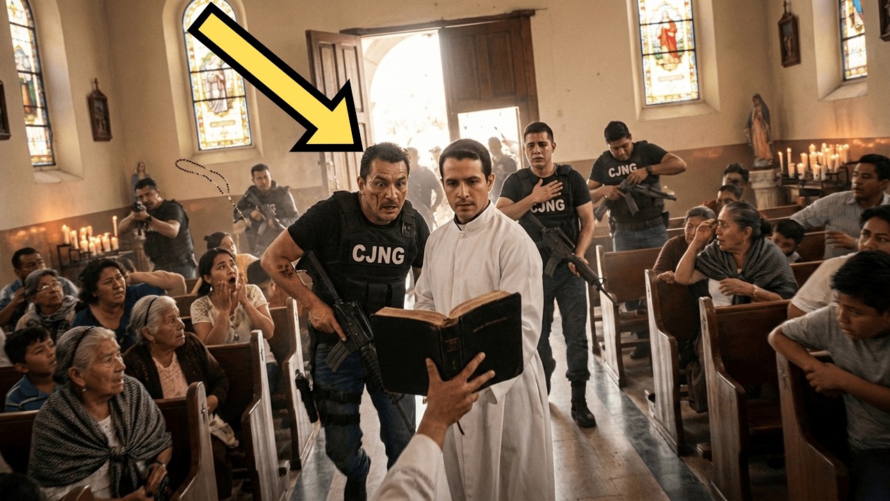 EL CÁRTEL TOMÓ LA IGLESIA — AL ABRIR EL LIBRO, 28 SICARIOS BAJARON LA MIRADA