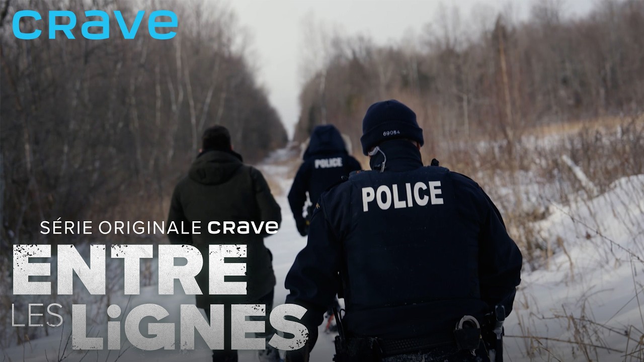 Poursuite en raquettes à la frontière canadienne avec la police montée | Entres les lignes | Extrait