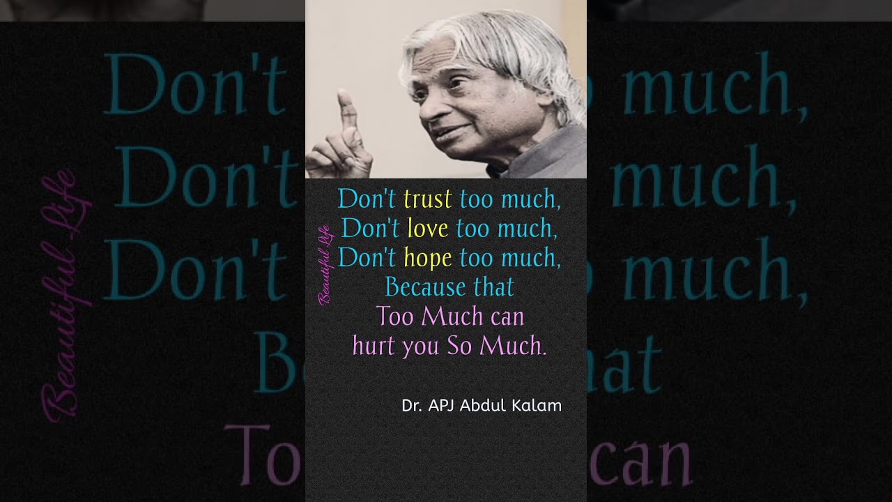 Don't trust.......|  Dr.APJ Abdul Kalam quotes #shortsfeed #shorts #motivation #quotes