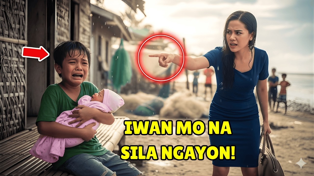 Babae, iniwan ang 2 anak sa gitna ng malakas na ulan—ANG 9 ANYOS ANG BIGLANG NAGING NANAY