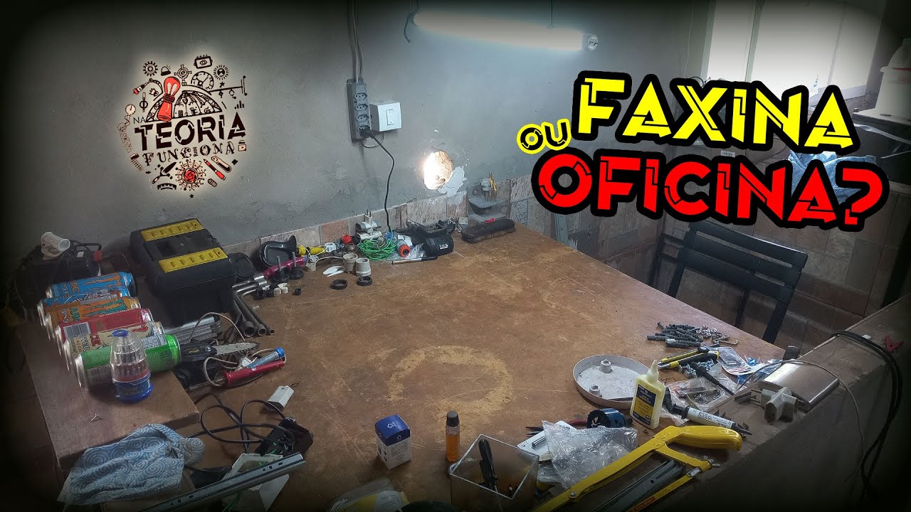 Transformei METADE do meu QUARTO DOS FUNDOS em uma OFICINA (do zero!)