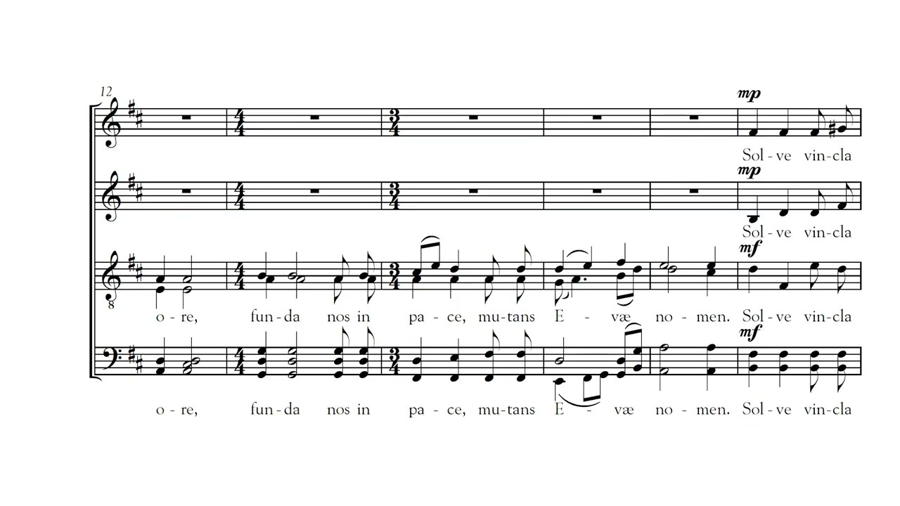 Ave maris stella - Josep Ollé Sabaté - Cor Pedrell - Esteve Costa - Partitura/Score