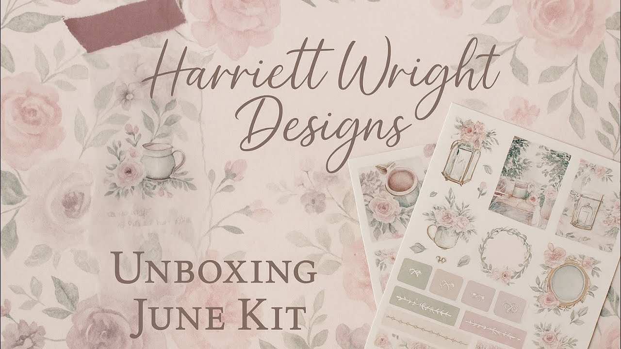 Harriett Wright Designs | July Mystery Kit Unboxing | Elegant Surprises + Planner Goodies!