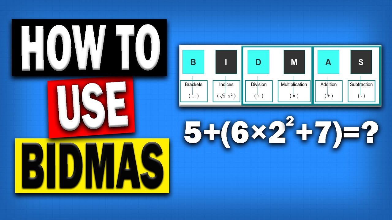 How To Calculate Using BIDMAS - Functional Skills Maths Level 2