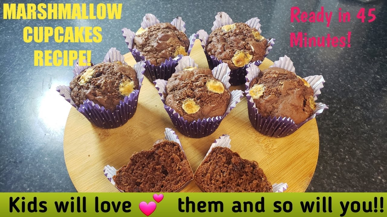 Simple and Easy Marshmallow Cupcakes everyone will enjoy! 4K