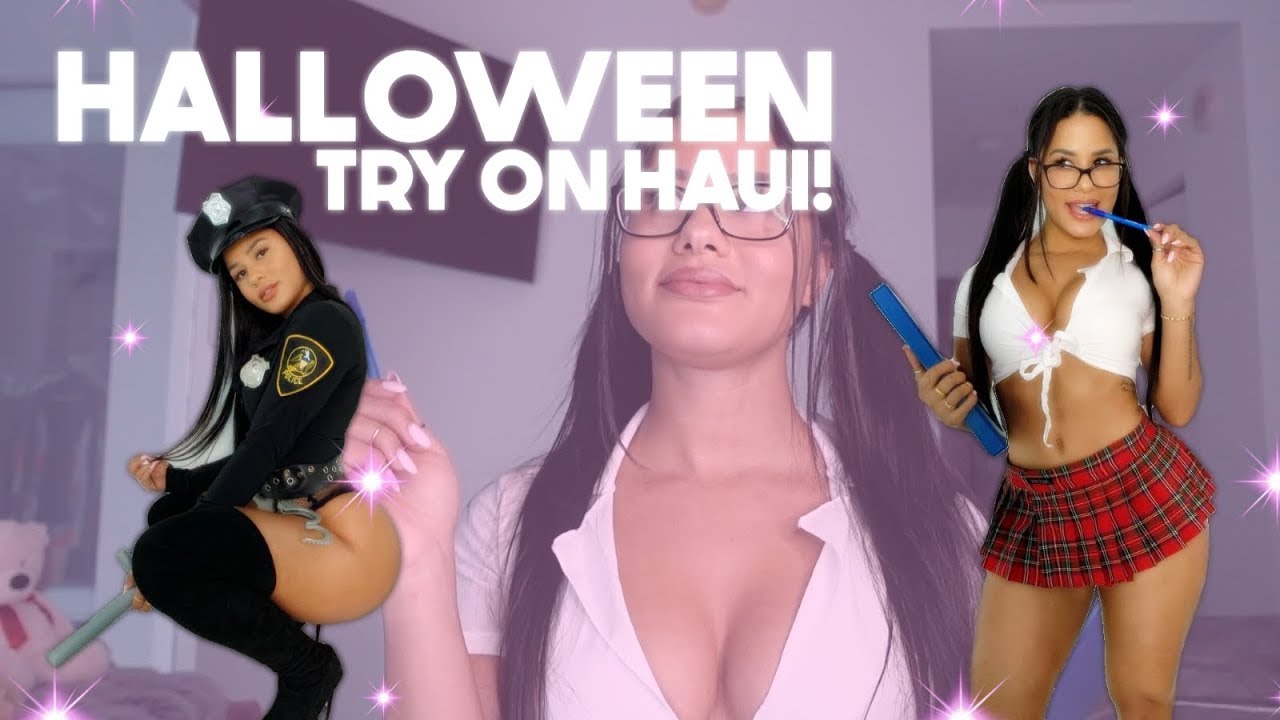 HALLOWEEN COSTUME TRY ON HAUL! | Katya Elise Henry