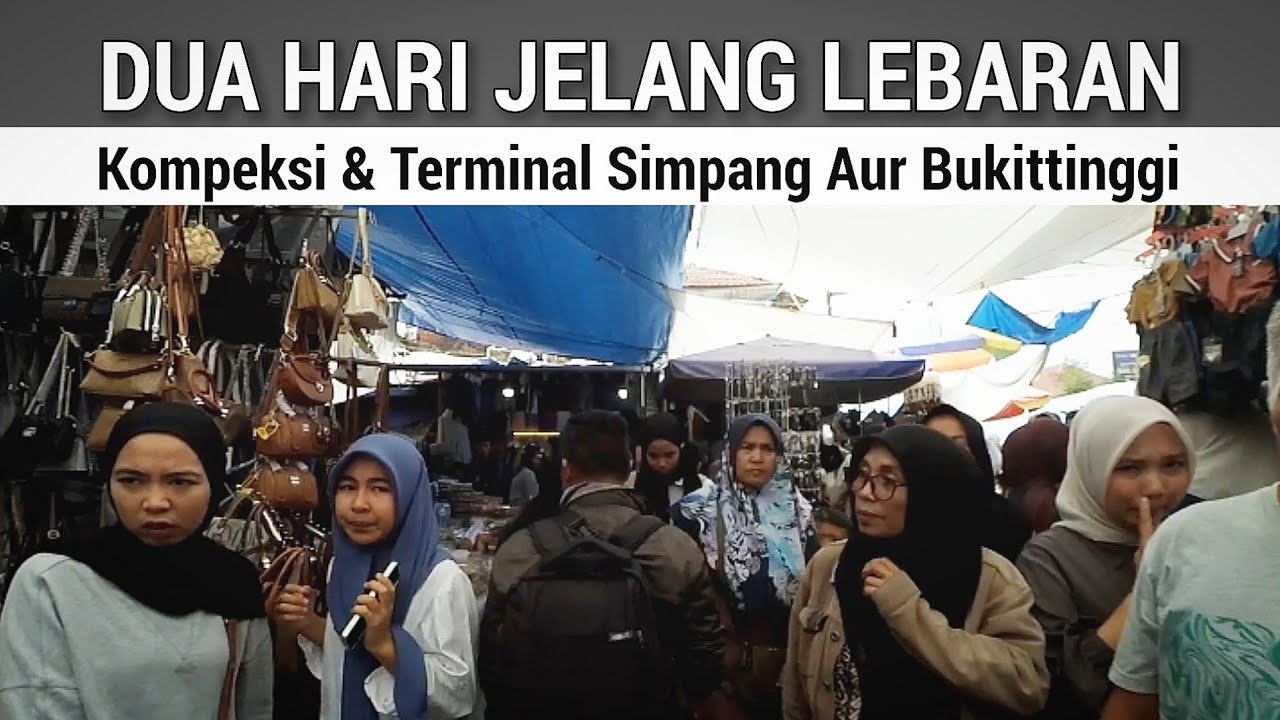 Dua hari jelang lebaran,kompeksi & terminal simpang aur terpantau ramai
