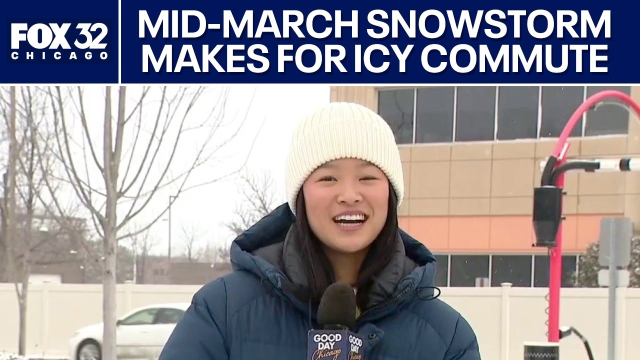 Mid-march snowstorm makes for icy commute across Chicago area