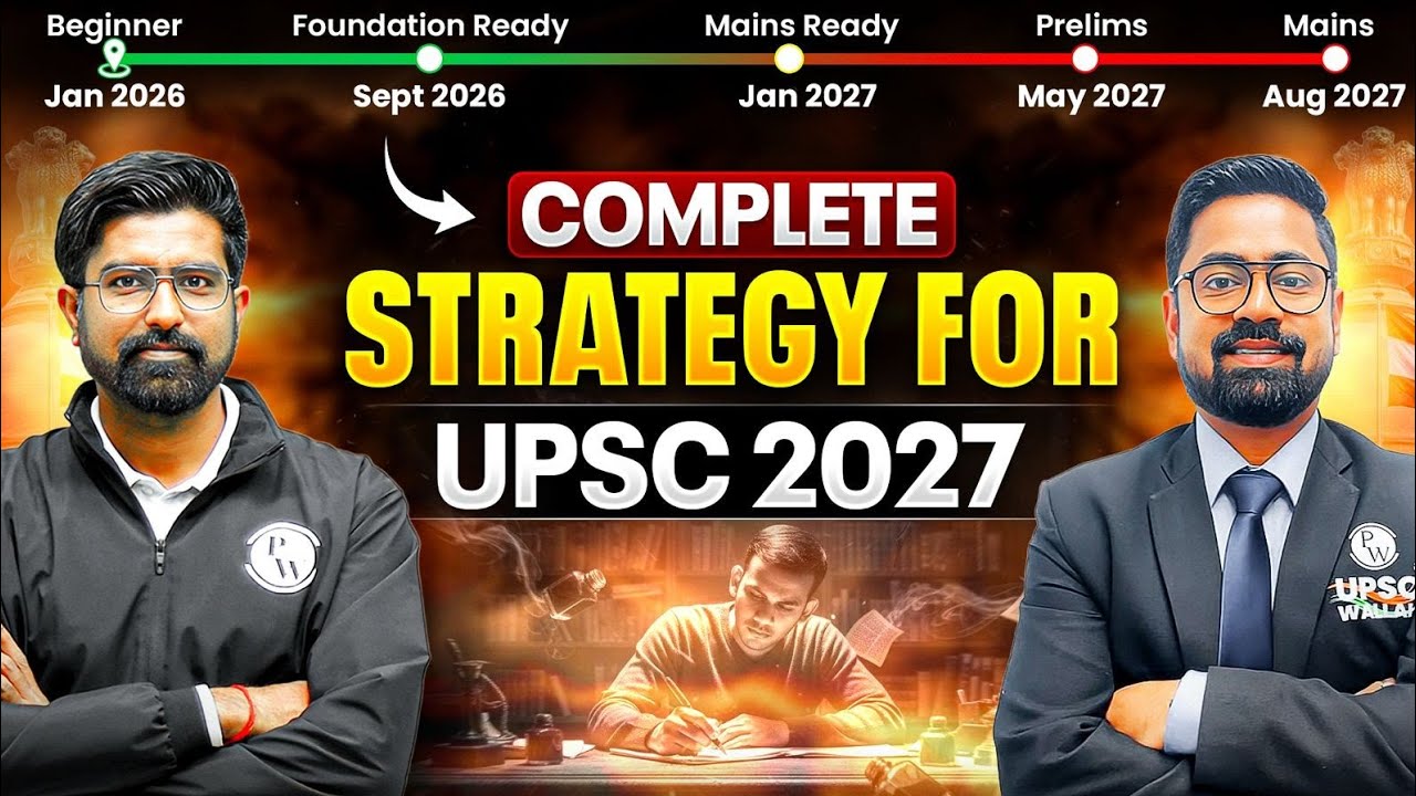 UPSC 2027 Strategy | 18 Months Smart Study Plan For IAS Aspirants🔥