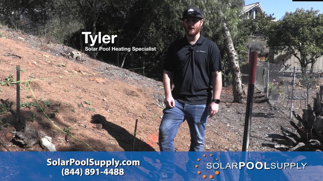 Solar Pool Heating Ground Mount Installation
